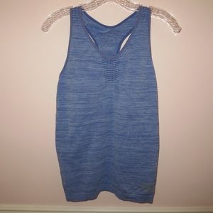 light blue racerback workout top